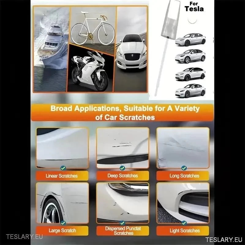 Paint Touch Up Brush Kits in Tesla Colours Body & Wheels 12ml for Model 3 Y S X