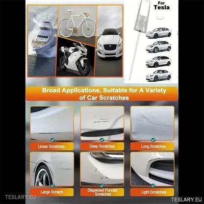 Paint Touch Up Brush Kits in Tesla Colours Body & Wheels 12ml for Model 3 Y S X
