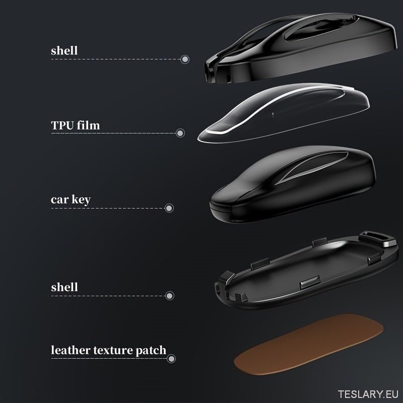 Premium Alloy Tesla Key Case Protection Black - TESLARY Tesla Shop Accessories Europe Nederlands Ireland Deutschland Espana Alicante France Italia