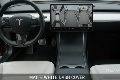 Premium Dashboard Cover for Tesla Model 3 / Y Carbon Fiber Matte , Carbon Fibre Gloss , Red , Black Matte , Black Gloss , White and More - TESLARY Tesla Shop Accessories Europe Nederlands Dublin Cork Ireland Deutschland Espana Alicante France Italia