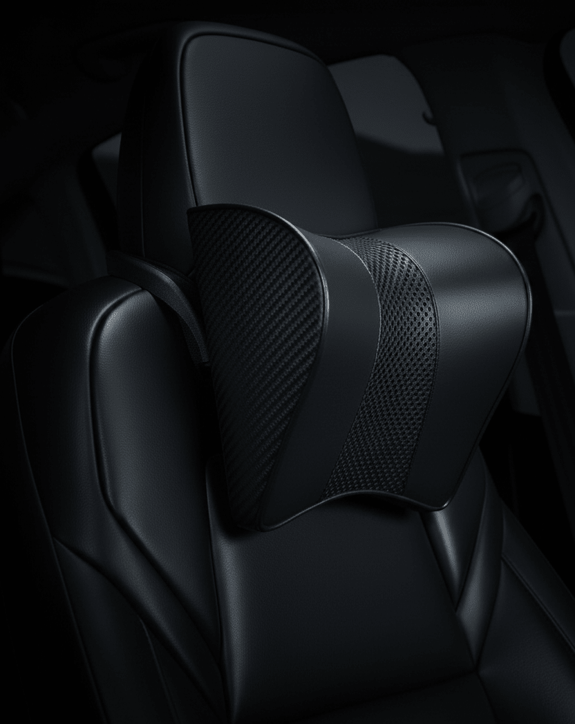 Premium Headrest Pillow with Support for Neck for Tesla Model 3 , Y , Highland & Juniper - TESLARY Tesla Shop Accessories Europe Nederlands Dublin Cork Ireland Deutschland Espana Alicante France Italia