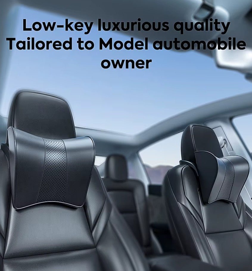 Premium Headrest Pillow with Support for Neck for Tesla Model 3 , Y , Highland & Juniper - TESLARY Tesla Shop Accessories Europe Nederlands Dublin Cork Ireland Deutschland Espana Alicante France Italia