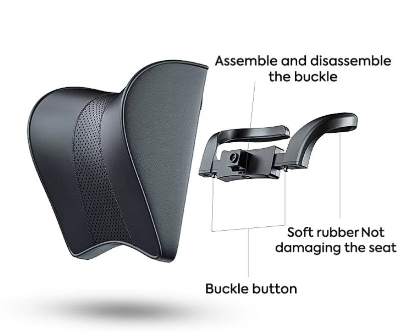 Premium Headrest Pillow with Support for Neck for Tesla Model 3 , Y , Highland & Juniper - TESLARY Tesla Shop Accessories Europe Nederlands Dublin Cork Ireland Deutschland Espana Alicante France Italia