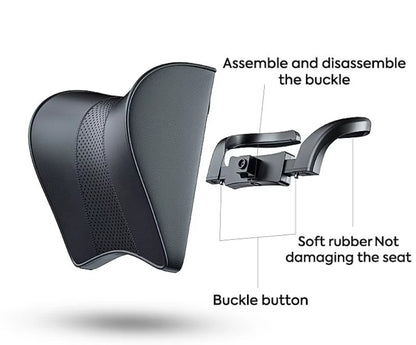 Premium Headrest Pillow with Support for Neck for Tesla Model 3 , Y , Highland & Juniper - TESLARY Tesla Shop Accessories Europe Nederlands Dublin Cork Ireland Deutschland Espana Alicante France Italia