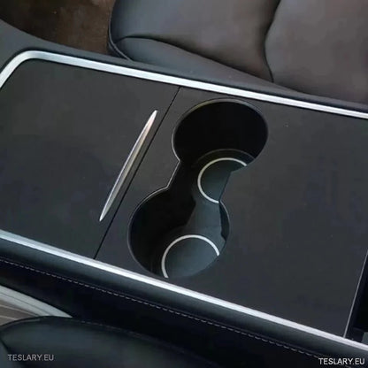 Premium Suede Centre Console Cover for Tesla 3/Y - TESLARY Tesla Shop Accessories Europe Nederlands Dublin Cork Ireland Deutschland Espana Alicante France Italia