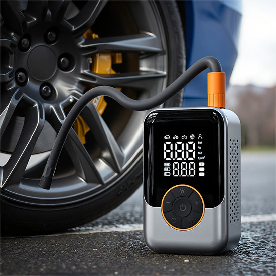 Portable Air Pump Compressor Fast Inflator with Light for Tyres Ideal Emergencies and Just Keeping your tyres at the right PSI