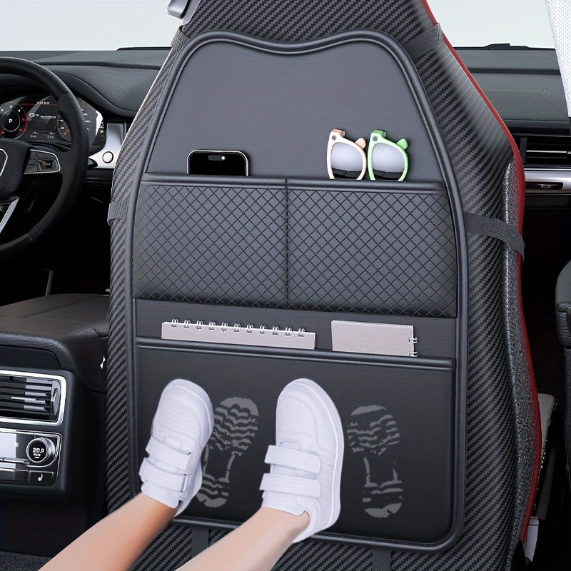 Car Seat Kick Protection and 3 Pocket Storage Suitable for Tesla Model 3  Y  Highland  Juniper