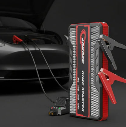 Battery Jump Starter 12V Jump Starter Battery Pack Battery Booster Jump Box Portable Charger and Jumper Cables for EVs 12V Portable Starter Power Supply Ideal for EVs