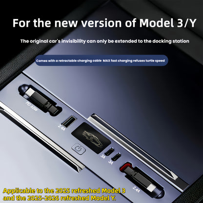 Tesla Model 3 Highland  Model Y Juniper USB Centre Console Expansion Dock Charger  Buy from Europes TESLARYEU