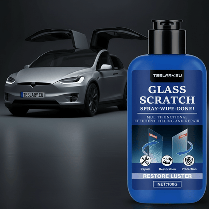 Professional Glass Scratch Wax Restore Clarity Shine Eliminate Scratches Effortlessly for Cars Windows Mirrors More - TESLARY Tesla Shop Accessories Europe Nederlands Dublin Cork Ireland Deutschland Espana Alicante France Italia