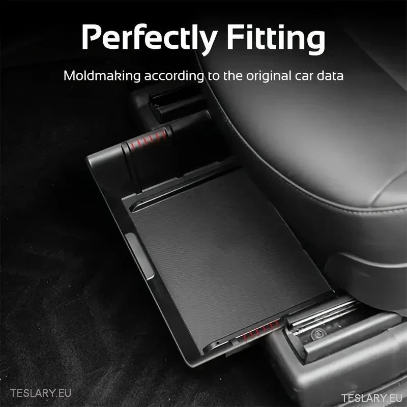 Seat Tray Organisers for Tesla Y - White or Black - TESLARY Tesla Shop Accessories Europe Nederlands Ireland Deutschland Espana Alicante France Italia