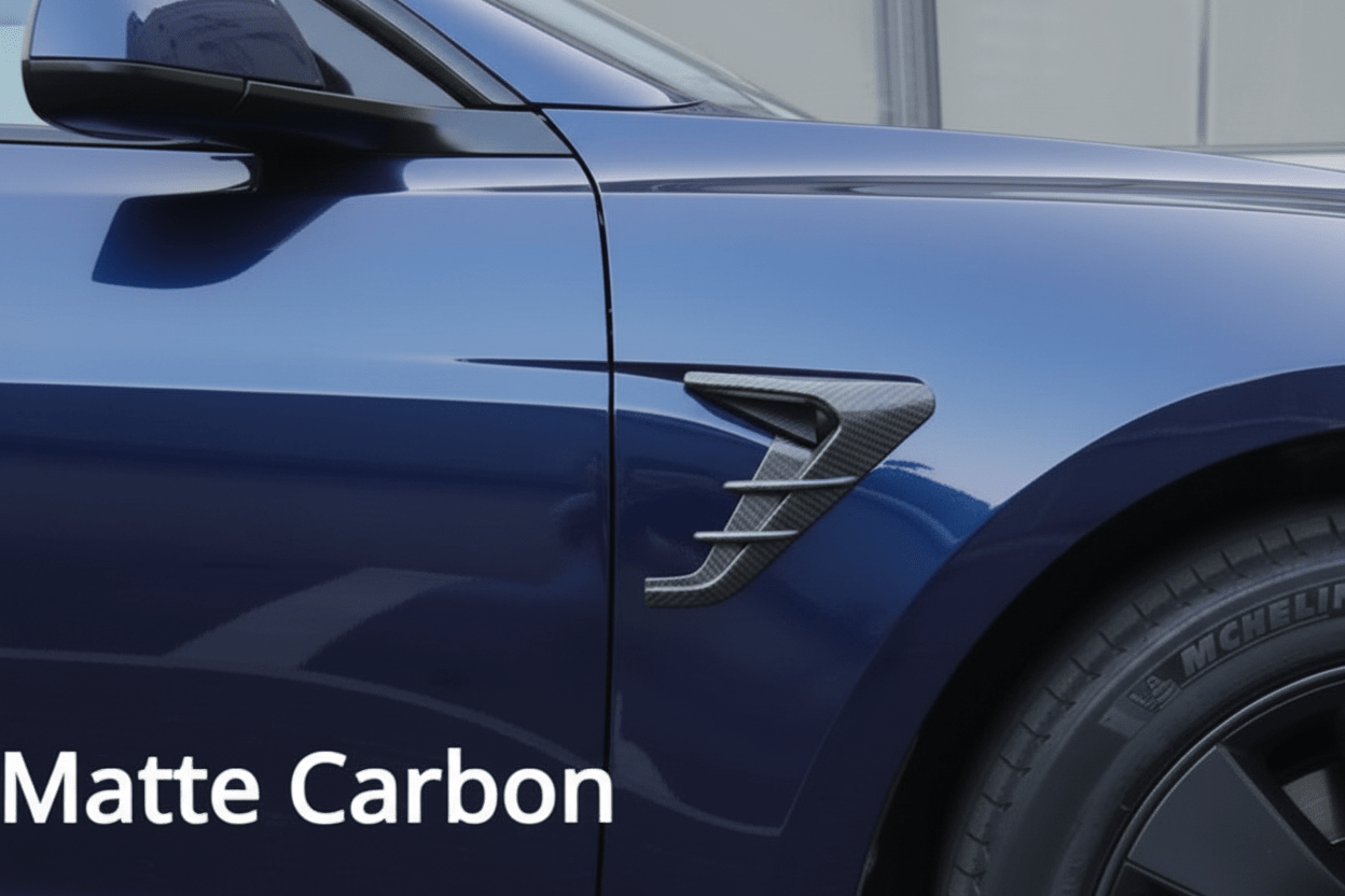Side Camera Thunder Wing Protective Cover for Tesla Model 3 / Y , Highland & Juniper Buy from Europes TESLARY.EU