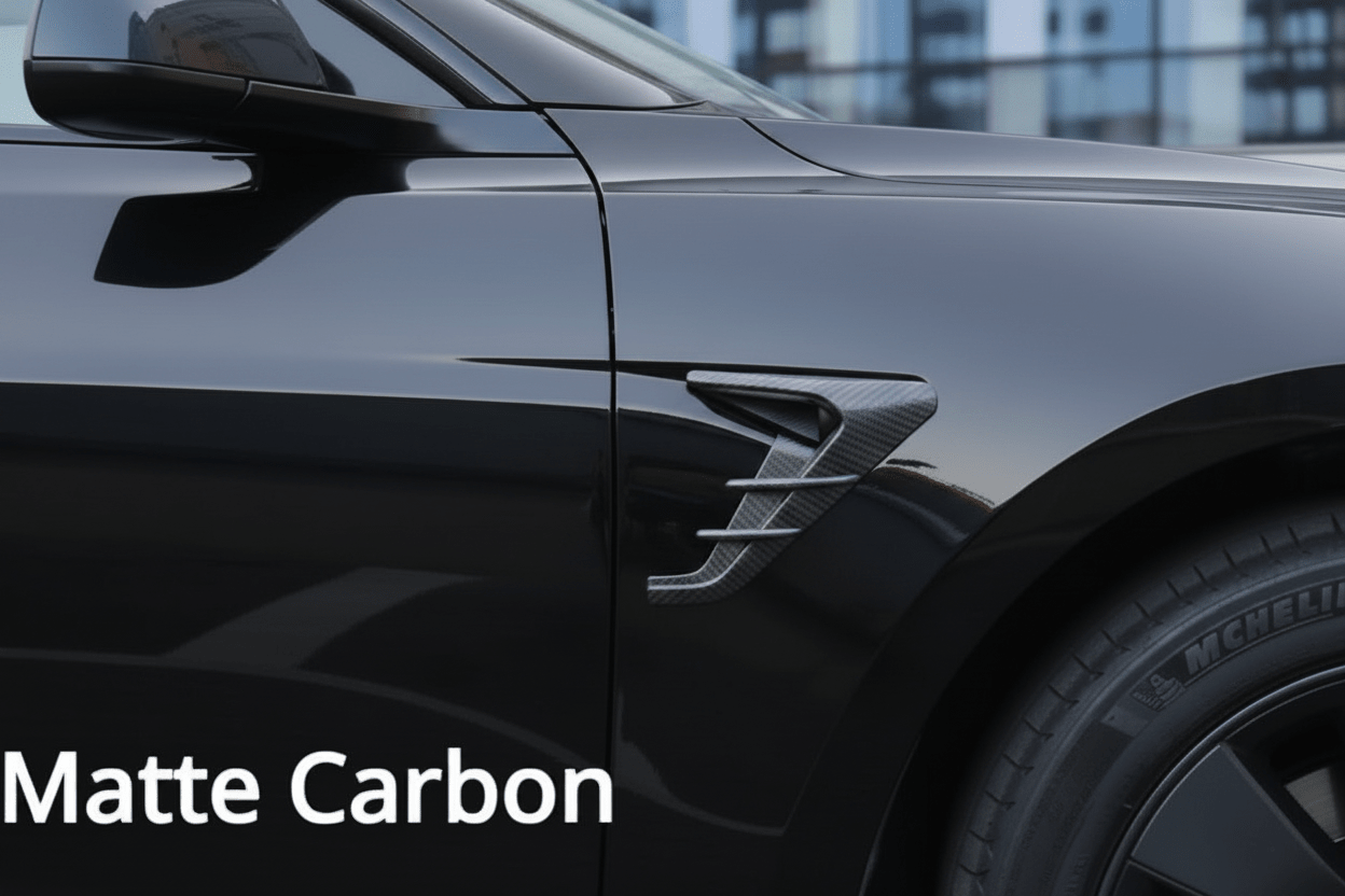 Side Camera Thunder Wing Protective Cover for Tesla Model 3 / Y , Highland & Juniper Buy from Europes TESLARY.EU