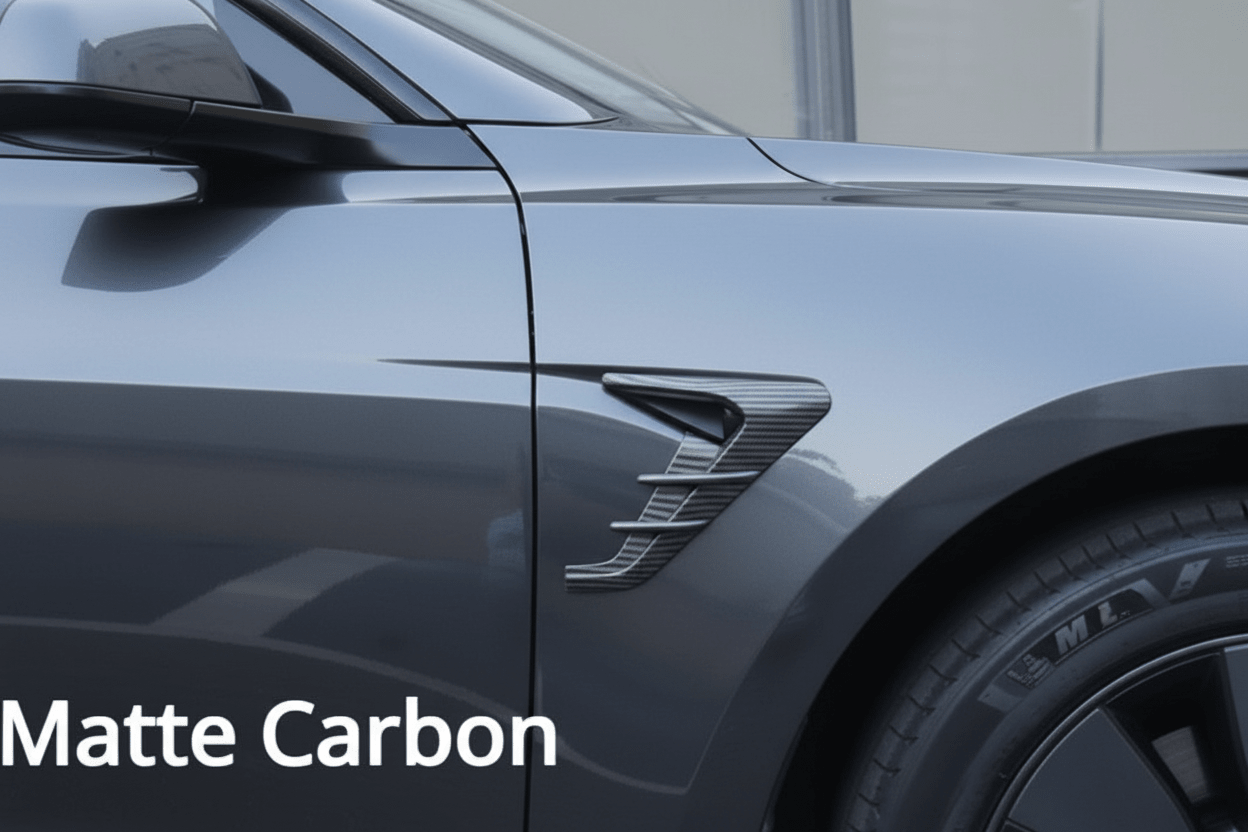 Side Camera Thunder Wing Protective Cover for Tesla Model 3 / Y , Highland & Juniper Buy from Europes TESLARY.EU