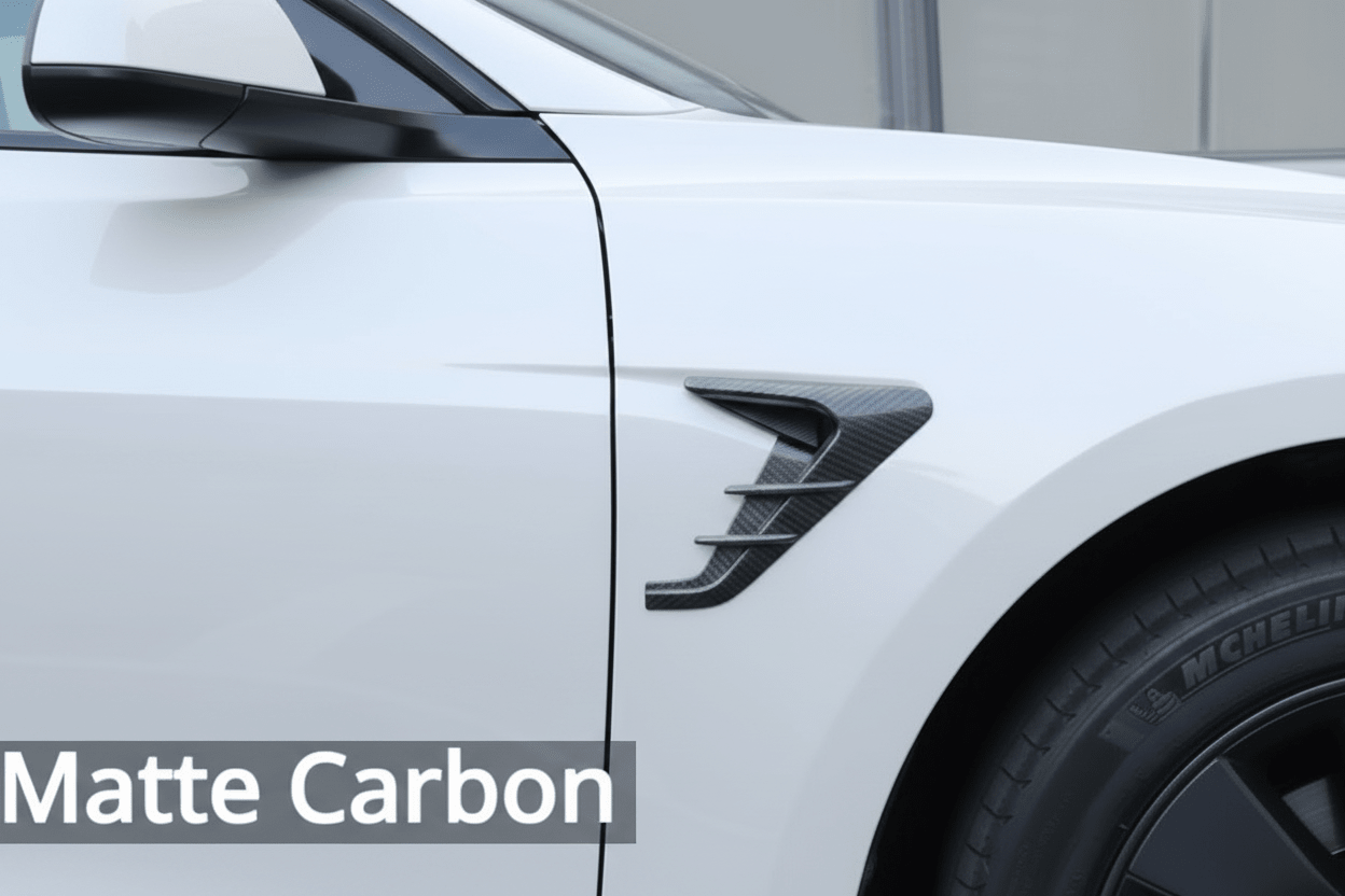 Side Camera Thunder Wing Protective Cover for Tesla Model 3 / Y , Highland & Juniper Buy from Europes TESLARY.EU