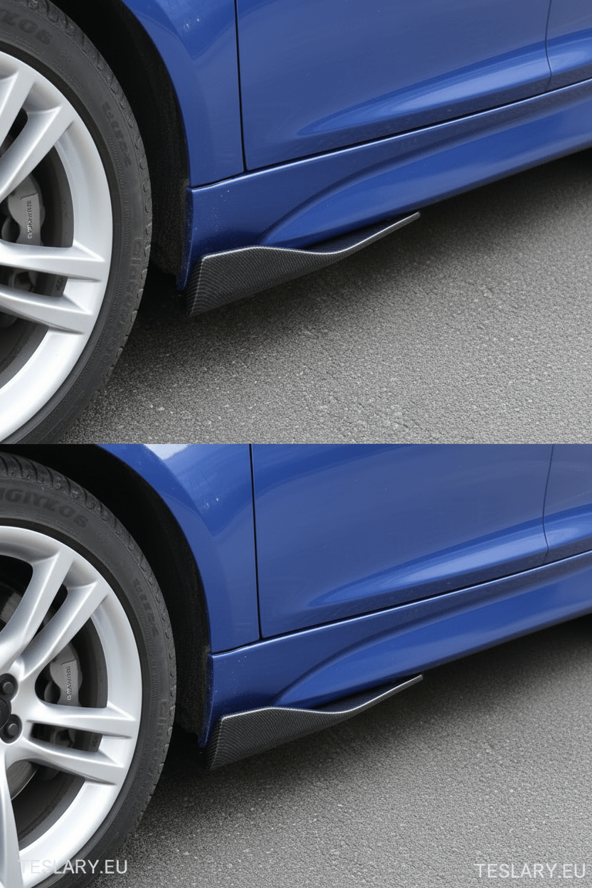 Side Skirt Carbon Fiber Body Trim ( Universal ) , Tesla Model 3 , Highland , Model Y , Juniper - TESLARY Tesla Shop Accessories Europe Nederlands Dublin Cork Ireland Deutschland Espana Alicante France Italia