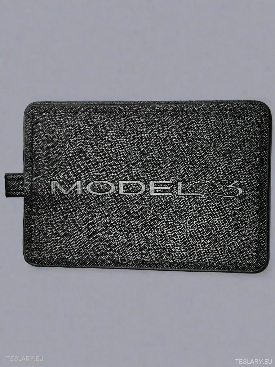 Modern Key Case Cover with Tesla Model 3 logo