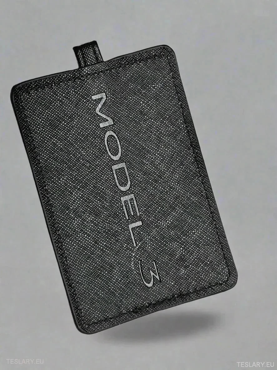 Modern Key Case Cover with Tesla Model 3 logo