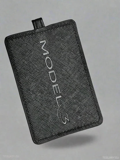 Modern Key Case Cover with Tesla Model 3 logo
