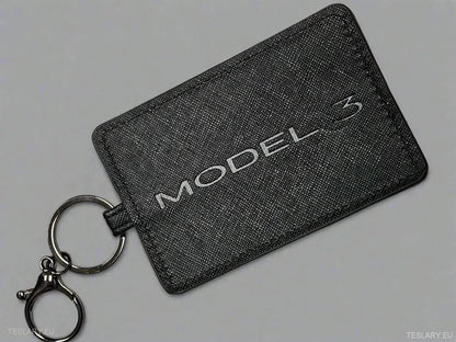 Modern Key Case Cover with Tesla Model 3 logo