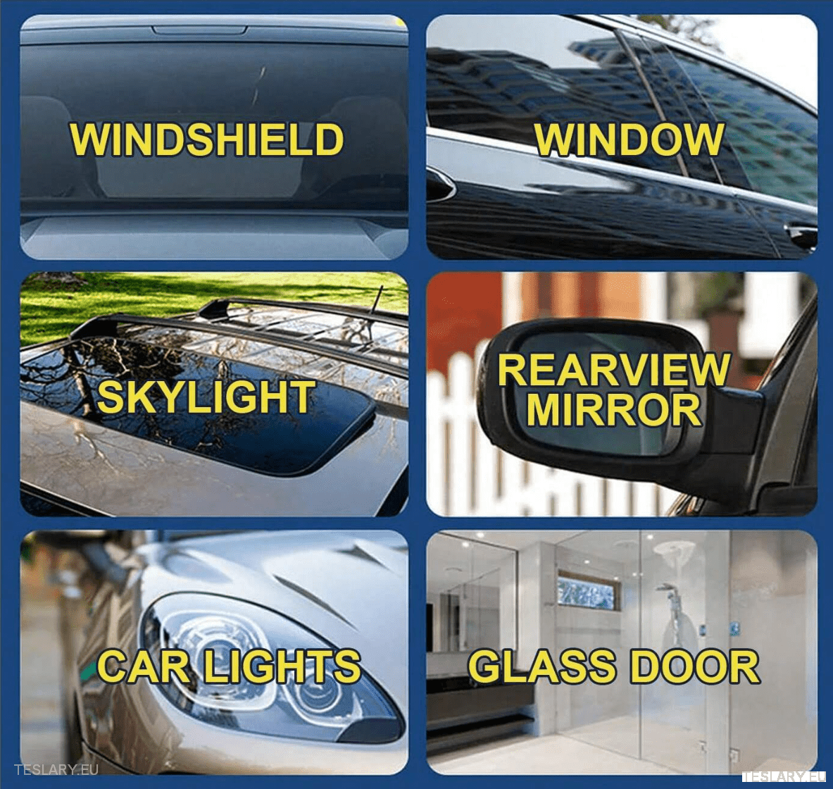 Specialist Car Glass & Windshield Cleaner 150ml Bundle - TESLARY Tesla Shop Accessories Europe Nederlands Dublin Cork Ireland Deutschland Espana Alicante France Italia