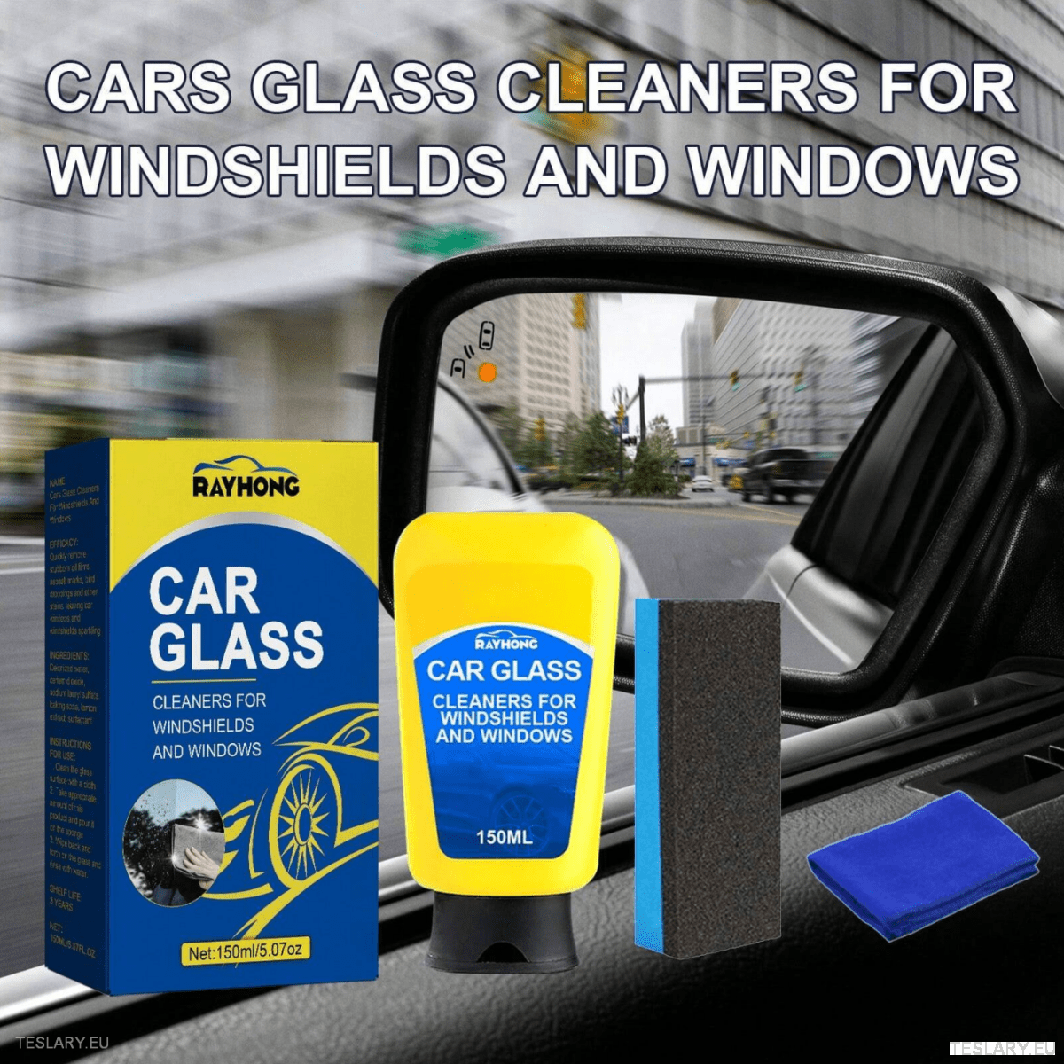 Specialist Car Glass & Windshield Cleaner 150ml Bundle - TESLARY Tesla Shop Accessories Europe Nederlands Dublin Cork Ireland Deutschland Espana Alicante France Italia