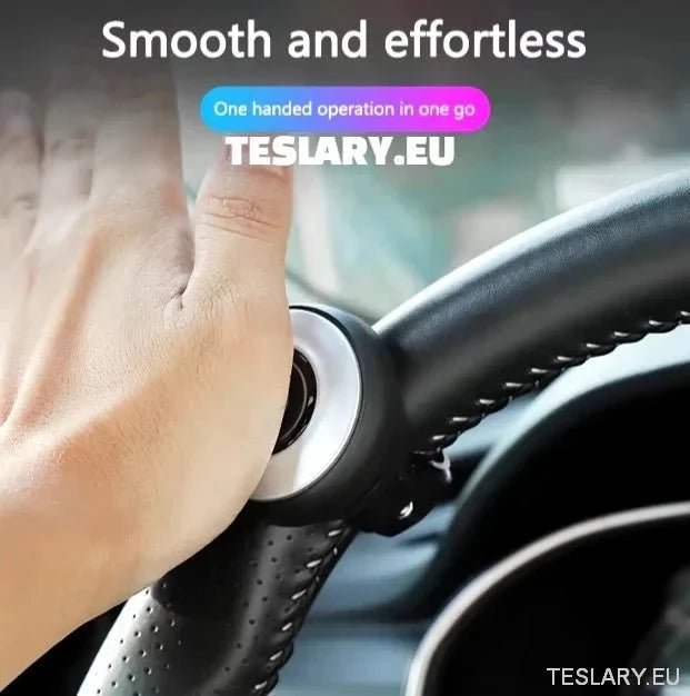Steering Wheel Non Slip Single Hand Control Booster for Tesla Y S X 3 with Logo - TESLARY Tesla Shop Accessories Europe Nederlands Dublin Cork Ireland Deutschland Espana Alicante France Italia