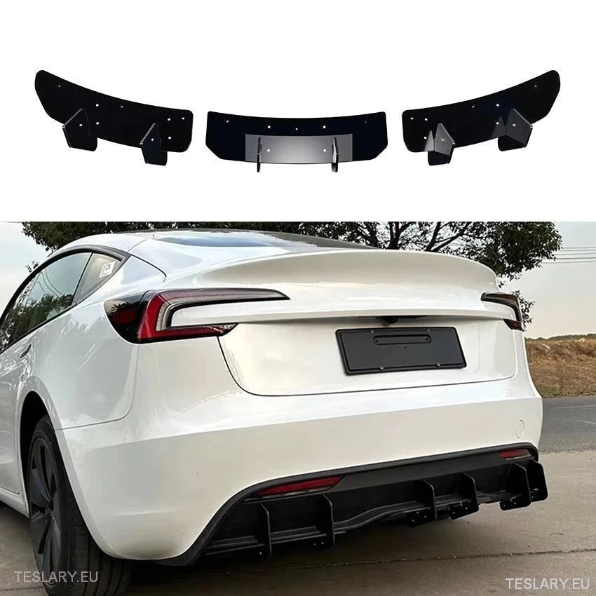 Tesla 3 Highland Rear Bumper Diffuser Body Kit - TESLARY Tesla Shop Accessories Europe Nederlands Dublin Cork Ireland Deutschland Espana Alicante France Italia