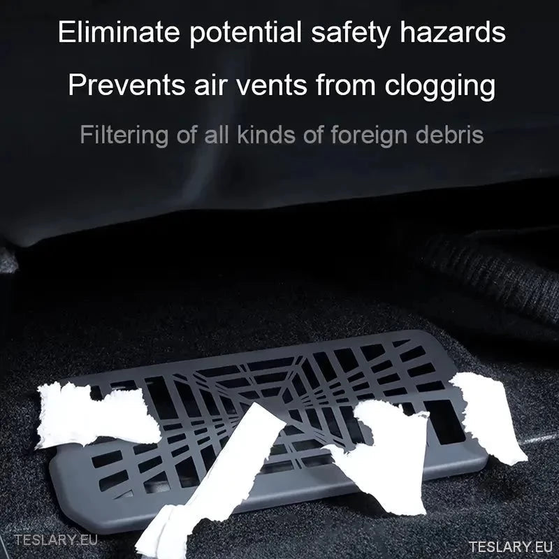 Tesla 3 Highland Under Seat Air Outlet Cover Plaid Style ( 2 Pieces ) - TESLARY Tesla Shop Accessories Europe Nederlands Ireland Deutschland Espana Alicante France Italia