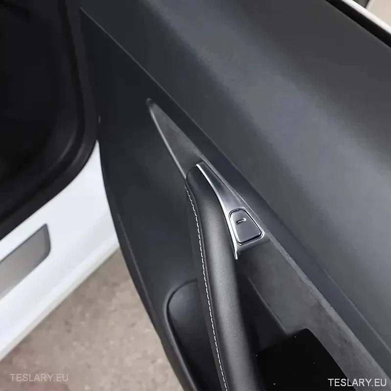 TESLA 3 / Y Windows Switch Protective Button Covers Chrome Plated - TESLARY Tesla Shop Accessories Europe Nederlands Ireland Deutschland Espana Alicante France Italia