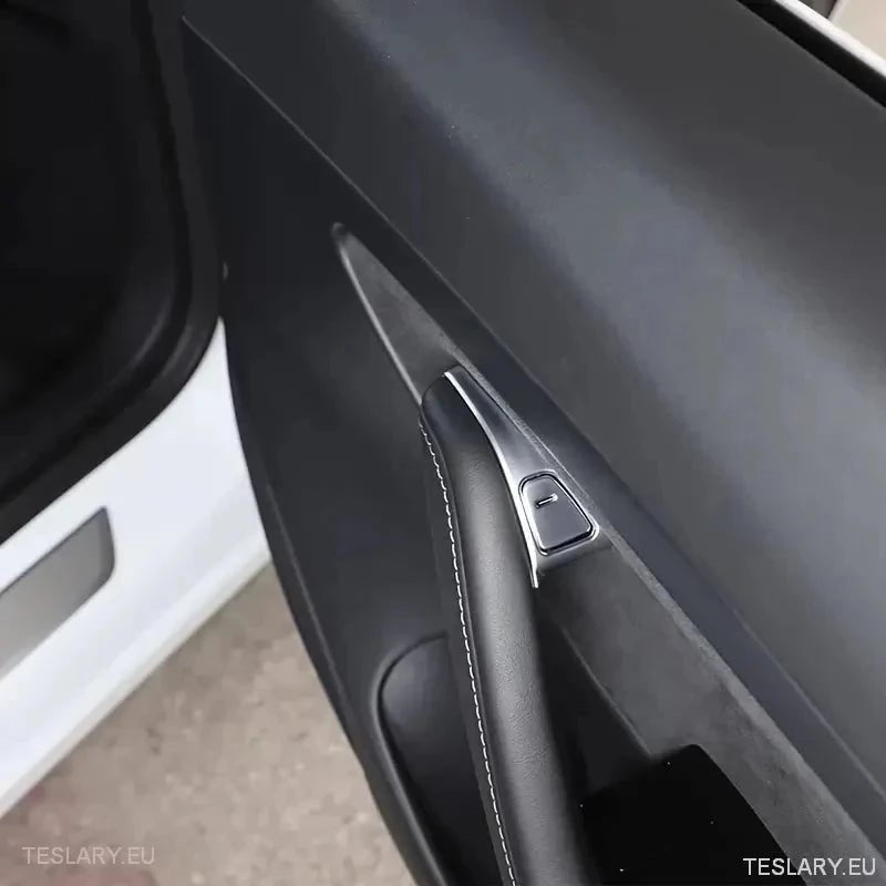 TESLA 3 / Y Windows Switch Protective Button Covers Chrome Plated - TESLARY Tesla Shop Accessories Europe Nederlands Ireland Deutschland Espana Alicante France Italia