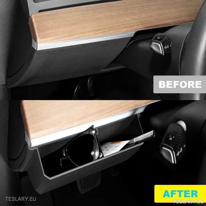 Tesla 3/Y Driver Side Dash Storage - TESLARY Tesla Shop Accessories Europe Nederlands Ireland Deutschland Espana Alicante France Italia