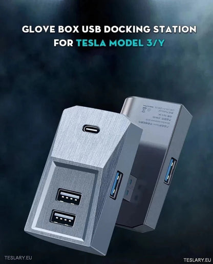 Tesla 3/Y Glove Box Docking Station ( LEFT HAND DRIVE ONLY ) - TESLARY Tesla Shop Accessories Europe Nederlands Ireland Deutschland Espana Alicante France Italia