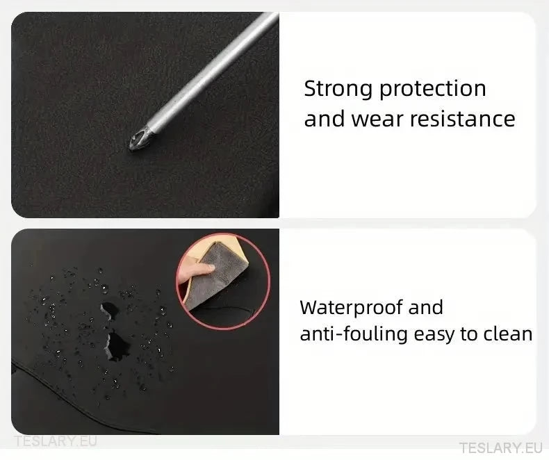 Tesla 3/Y Seat Back Anti Kick Pads & Storage ( TWIN PACK ) - TESLARY Tesla Shop Accessories Europe Nederlands Ireland Deutschland Espana Alicante France Italia