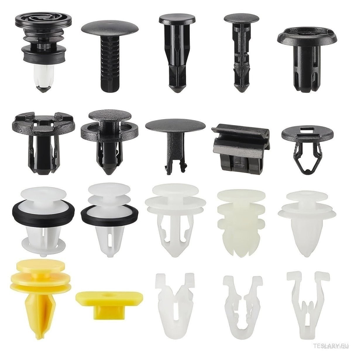 Tesla Body Internal and External Fixer Fastener Clip Pack 70 Pieces - TESLARY Tesla Shop Accessories Europe Nederlands Ireland Deutschland Espana Alicante France Italia