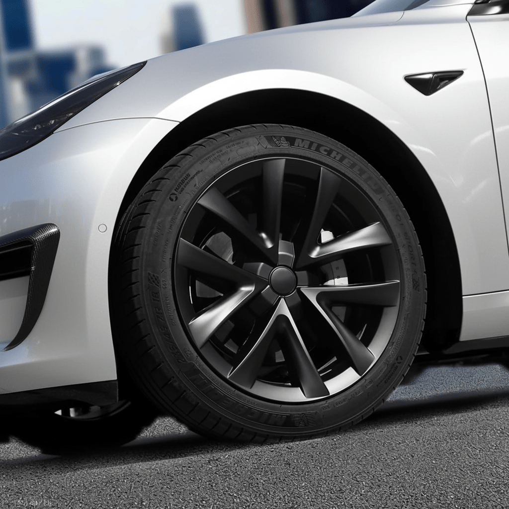 Tesla Model 3 18" Arachnid Style Wheel Covers - TESLARY Tesla Shop Accessories Europe Nederlands Dublin Cork Ireland Deutschland Espana Alicante France Italia