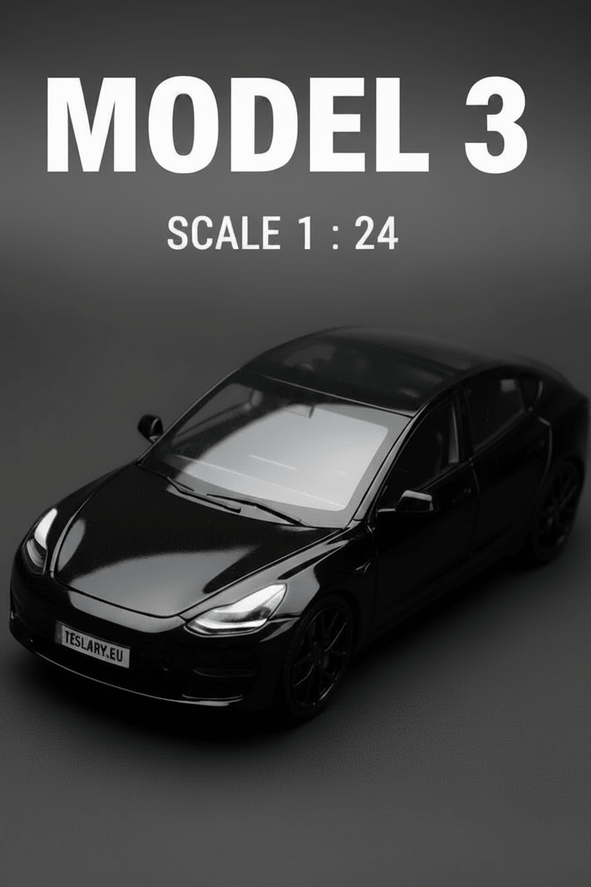 Tesla Model 3 Car 1:24 Diecast Model Car 2019 - 2023 Version - TESLARY Tesla Shop Accessories Europe Nederlands Dublin Cork Ireland Deutschland Espana Alicante France Italia