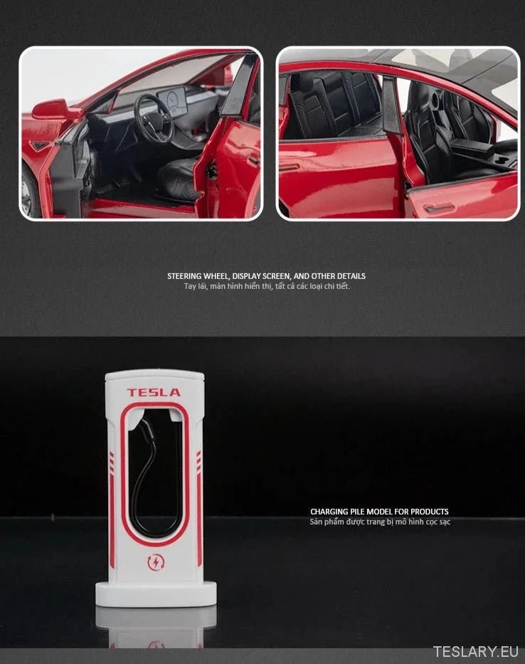 Tesla 3 Model Car 1:24 Diecast Model Car -TESLARY.IE Tesla Shop Europe