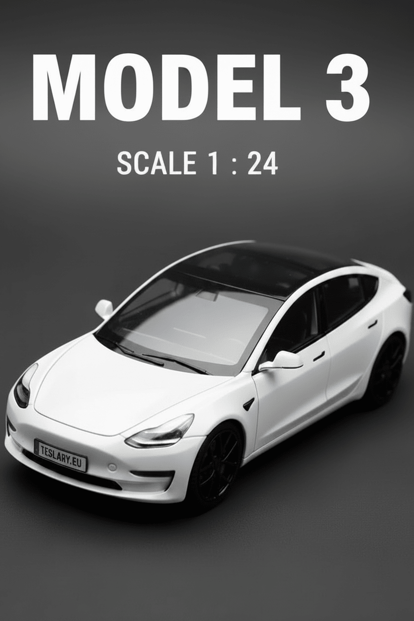 Tesla Model 3 Car 1:24 Diecast Model Car 2019 - 2023 Version - TESLARY Tesla Shop Accessories Europe Nederlands Dublin Cork Ireland Deutschland Espana Alicante France Italia