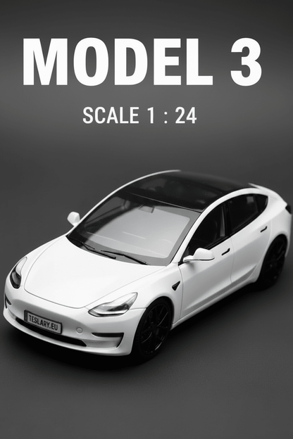 Tesla Model 3 Car 1:24 Diecast Model Car 2019 - 2023 Version - TESLARY Tesla Shop Accessories Europe Nederlands Dublin Cork Ireland Deutschland Espana Alicante France Italia