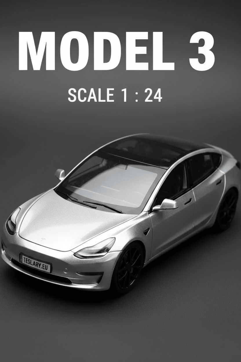 Tesla Model 3 Car 1:24 Diecast Model Car 2019 - 2023 Version - TESLARY Tesla Shop Accessories Europe Nederlands Dublin Cork Ireland Deutschland Espana Alicante France Italia