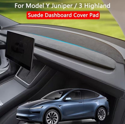 Tesla Model 3+ Highland Anti Glare Dash Cover Mat with Logo - TESLARY Buy Tesla Shop Accessories Europe Nederlands Dublin Cork Ireland Deutschland Espana Iceland Finland France Italia