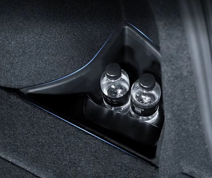Tesla Model 3 Highland Rear Trunk Organiser Side Pockets with Lids ( 2 ) - TESLARY Tesla Shop Accessories Europe Nederlands Dublin Cork Ireland Deutschland Espana Alicante France Italia