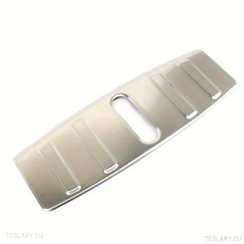 Tesla Model 3 Stainless Steel Trunk Lock Protector - TESLARY Tesla Shop Accessories Europe Nederlands Ireland Deutschland Espana Alicante France Italia