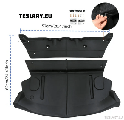 Tesla Model 3 Trunk Sound Proofing & Insulation - TESLARY Tesla Shop Accessories Europe Nederlands Dublin Cork Ireland Deutschland Espana Alicante France Italia