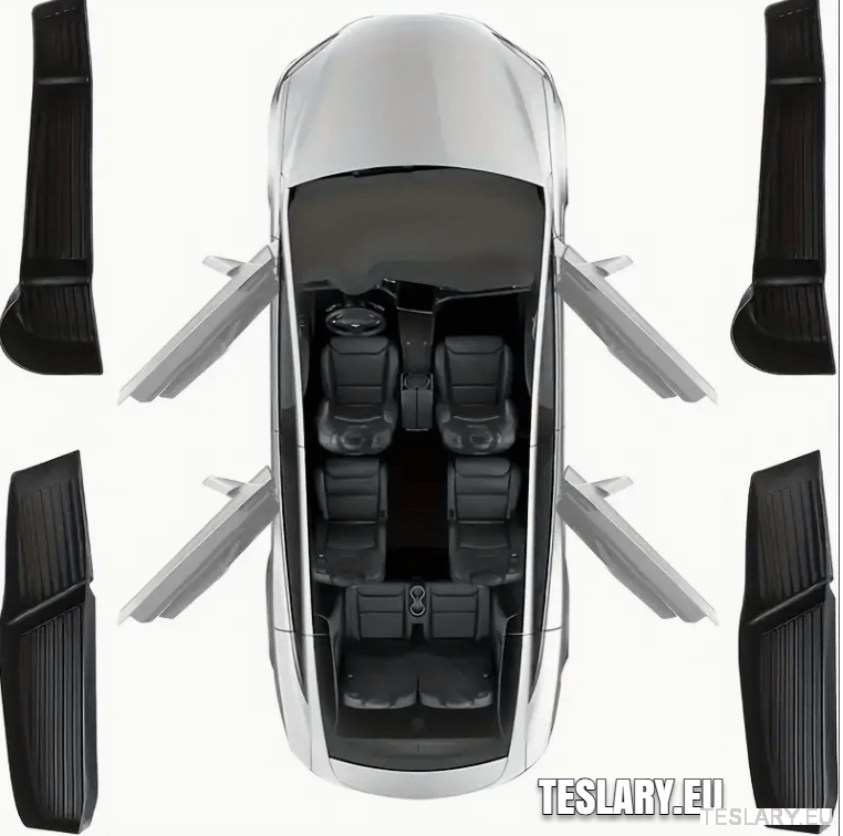 Tesla Model 3 / Y / 3+ Highland Door Organiser Protective Pockets Front & Rear - TESLARY Tesla Shop Accessories Europe Nederlands Dublin Cork Ireland Deutschland Espana Alicante France Italia