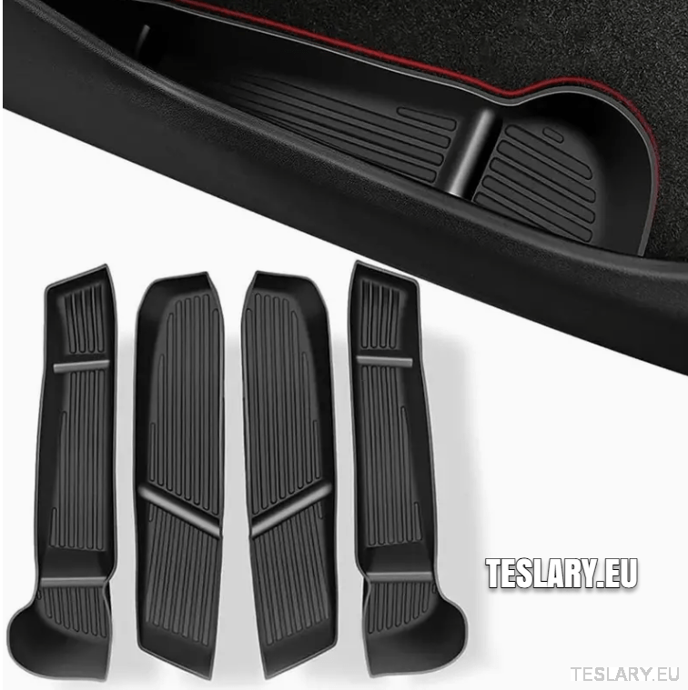 Tesla Model 3 / Y / 3+ Highland Door Organiser Protective Pockets Front & Rear - TESLARY Tesla Shop Accessories Europe Nederlands Dublin Cork Ireland Deutschland Espana Alicante France Italia