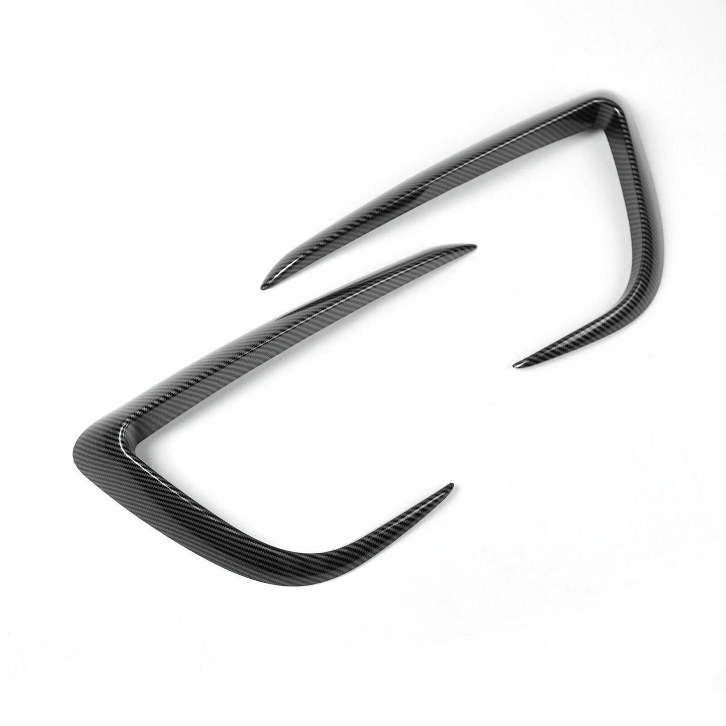 Tesla Model 3 / Y Fog Lights Wind Splitter In Carbon Black Matte and Gloss - TESLARY Tesla Shop Accessories Europe Nederlands Dublin Cork Ireland Deutschland Espana Alicante France Italia