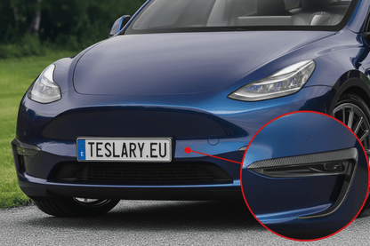 Fog Light Frames Trim Eyebrow Cover Exterior Decoration Splitter Sticker for Tesla Model Y 3 Buy from europes teslary.eu