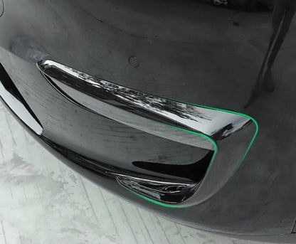 Tesla Model 3 / Y Fog Lights Wind Splitter In Carbon Black Matte and Gloss - TESLARY Tesla Shop Accessories Europe Nederlands Dublin Cork Ireland Deutschland Espana Alicante France Italia